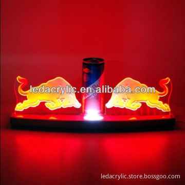 2013 Newest Tabletop edge lit sign base for red bull energy drink